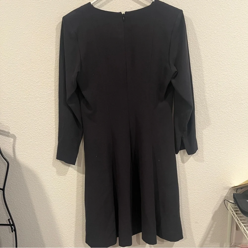 YSL Yves Saint Laurent Rive Gauche vintage black dress shoulder pads size 40